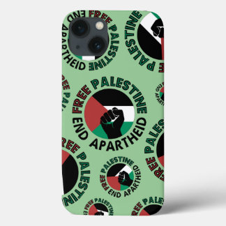 フリーパレスティンエンドアパルトヘイドパレスティナ国旗 iPhone 13ケース