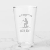 フリーヒールテレマークスキーの兄弟愛 タンブラーグラス (裏面)