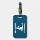 フリーヒールテレマークスキーの兄弟愛 ラゲッジタグ (裏面縦)