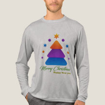 フリーフィット メリークリスマスツリー Bella+CanvasトリブレンドTシャツ
