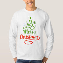 フリーフィット メリークリスマス 長袖Tシャツ | フェスティブ 