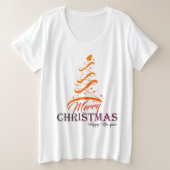 フリーフィット レディース プラスサイズ ベーシック T シャツ 👚 | 柔らかい (デザイン正面)