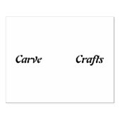 フリーフォント カーブ クラフト テキスト ブロック カラー ラバースタンプ (インプリント)