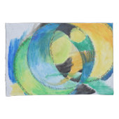 フリーフォーム抽象芸術の感覚 枕カバー (正面右)