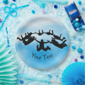 フリーフォールスカイダイビングデザイン紙プレート ペーパープレート (パーティー)