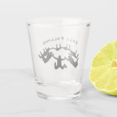 フリーフォールスカイダイビングパラシュートのショットグラス ショットグラス (裏面)