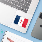 フリーフランス国旗（1940年～1944年） シール (ノートパソコンとiPhone)