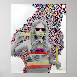 フリーフロートプリントバイメガンオナクリフフォード ポスター