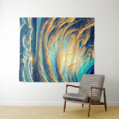 フリーフロー反射 タペストリー (インサイチュ(横))