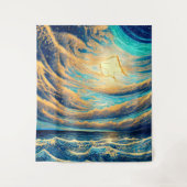 フリーフロー反射 タペストリー (正面)