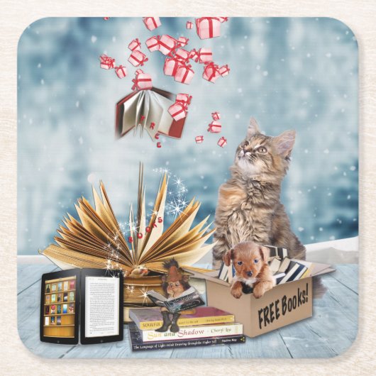 フリーブック スクエアペーパーコースター (正面)