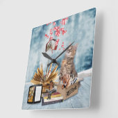 フリーブック スクエア壁時計 (傾斜)