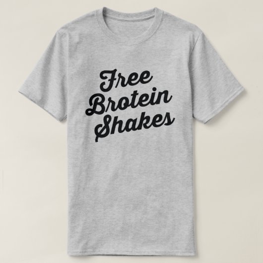 フリーブロテインシェイク Tシャツ (デザイン正面)