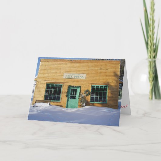 「フリープレス」クリスマスカード カード (正面)