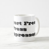 フリープレスMagをサポート コーヒーマグカップ (正面右)