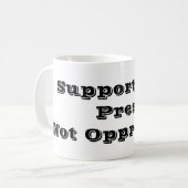 フリープレスMagをサポート コーヒーマグカップ (正面左)