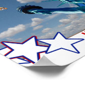 フリーポスターの自由の地の像 ポスター (角)