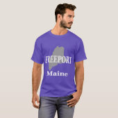 フリーポートメイン州シティアンドタウンプライド Tシャツ (正面フル)