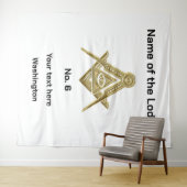 フリーマソニックフリーマソニックロッジ タペストリー (インサイチュ(横))