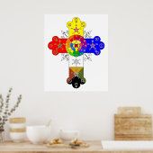 フリーマソニックローズクロス ポスター (キッチン)