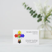 フリーマソニックローズクロス 名刺 (スタンド正面)