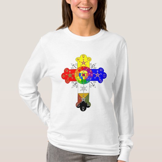 フリーマソニックローズクロス Tシャツ (正面)