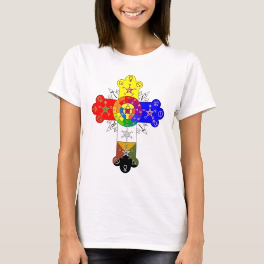 フリーマソニックローズクロス Tシャツ (正面)