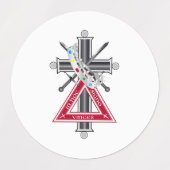 フリーマソニック十字 ラベル (デザイン2)