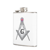 フリーマソニーキングダム統一されたロッジ フラスク (左)