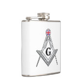 フリーマソニーキングダム統一されたロッジ フラスク (右)