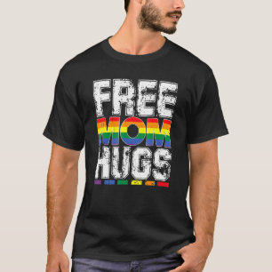フリーママハグプライドLgbtqゲイ権利ストレートサップ Tシャツ