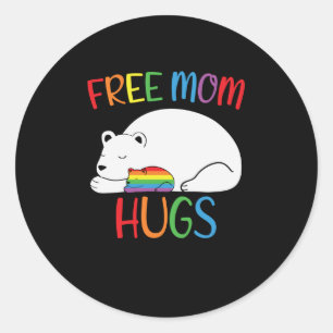 フリーマムハグズLGBTベアハグズ ラウンドシール