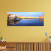 フリーマンキャビン・アット・ザ・ストック キャンバスプリント (インサイチュ (リビング))