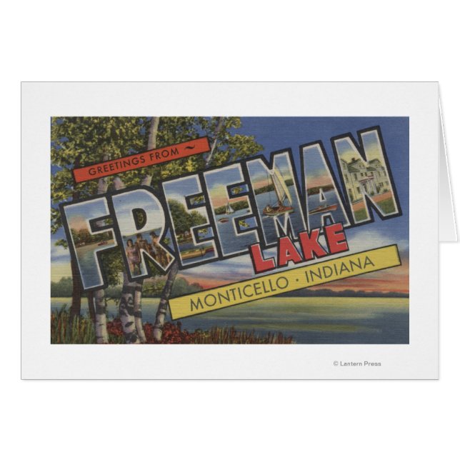 フリーマン湖 – ラージ・レター・シーン (正面横)