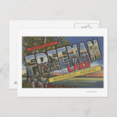 フリーマン湖 – ラージ・レター・シーン ポストカード (正面/裏面)