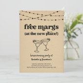 フリーマークスおもしろい引っ越し祝いパーティーパーティの招待状 招待状 (スタンド正面)