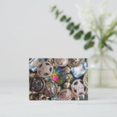 フリーマーケットきらきら光る 名刺 (スタンド正面)