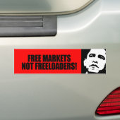 フリーマーケットのないたかり屋 バンパーステッカー (車上)