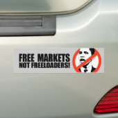 フリーマーケットのないたかり屋T バンパーステッカー (車上)