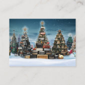 フリーマーケットクリスマスホリデーシーズンビジネスカード 名刺 (裏面)