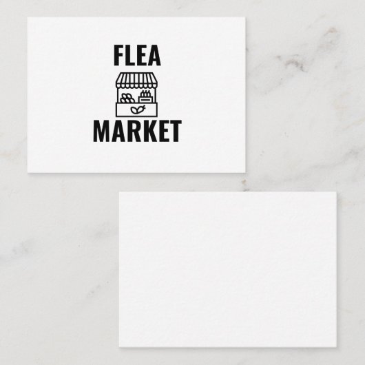フリーマーケット 名刺 (正面/裏面)