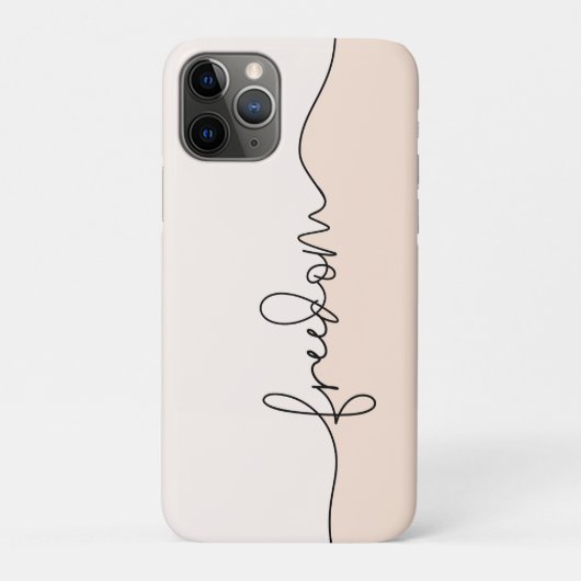 フリーミニマルタイポグラフィーデザイン Case-Mate iPhoneケース (裏)