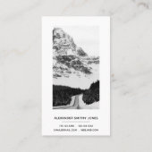 フリーミニマルランスの写真家-白黒 名刺 (裏面)