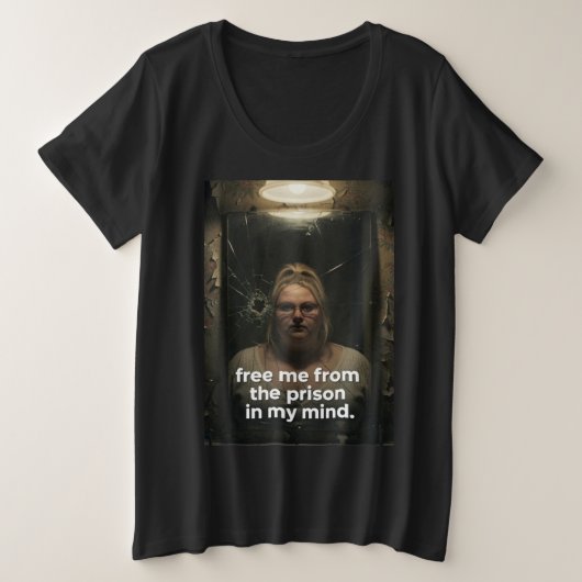 フリーミー プラスサイズTシャツ (デザイン正面)