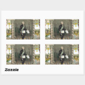 フリーメイソンとしてのジョージ・ワシントン 長方形シール (シート)