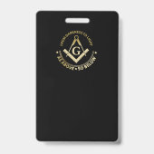 フリーメイソンシンボル バッジ (裏面)