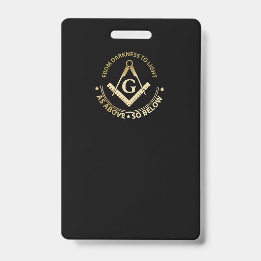 フリーメイソンシンボル バッジ (正面)