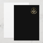 フリーメイソンシンボル 招待状 (正面/裏面)