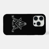 フリーメイソンリーのシンボル iPhoneケース (裏面横)