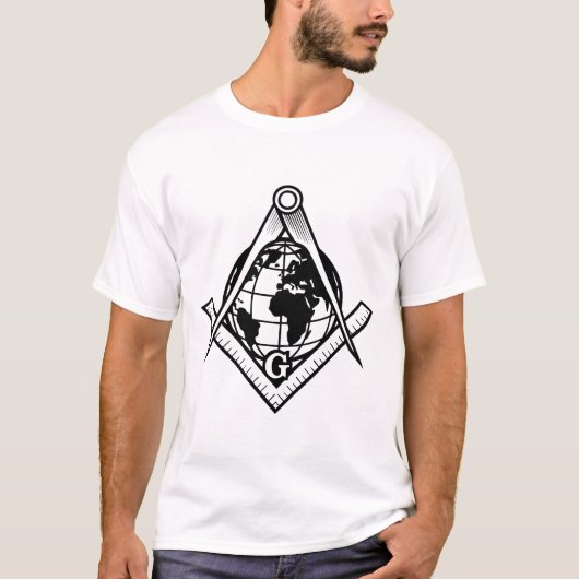 フリーメイソンリーのシンボル Tシャツ (正面)
